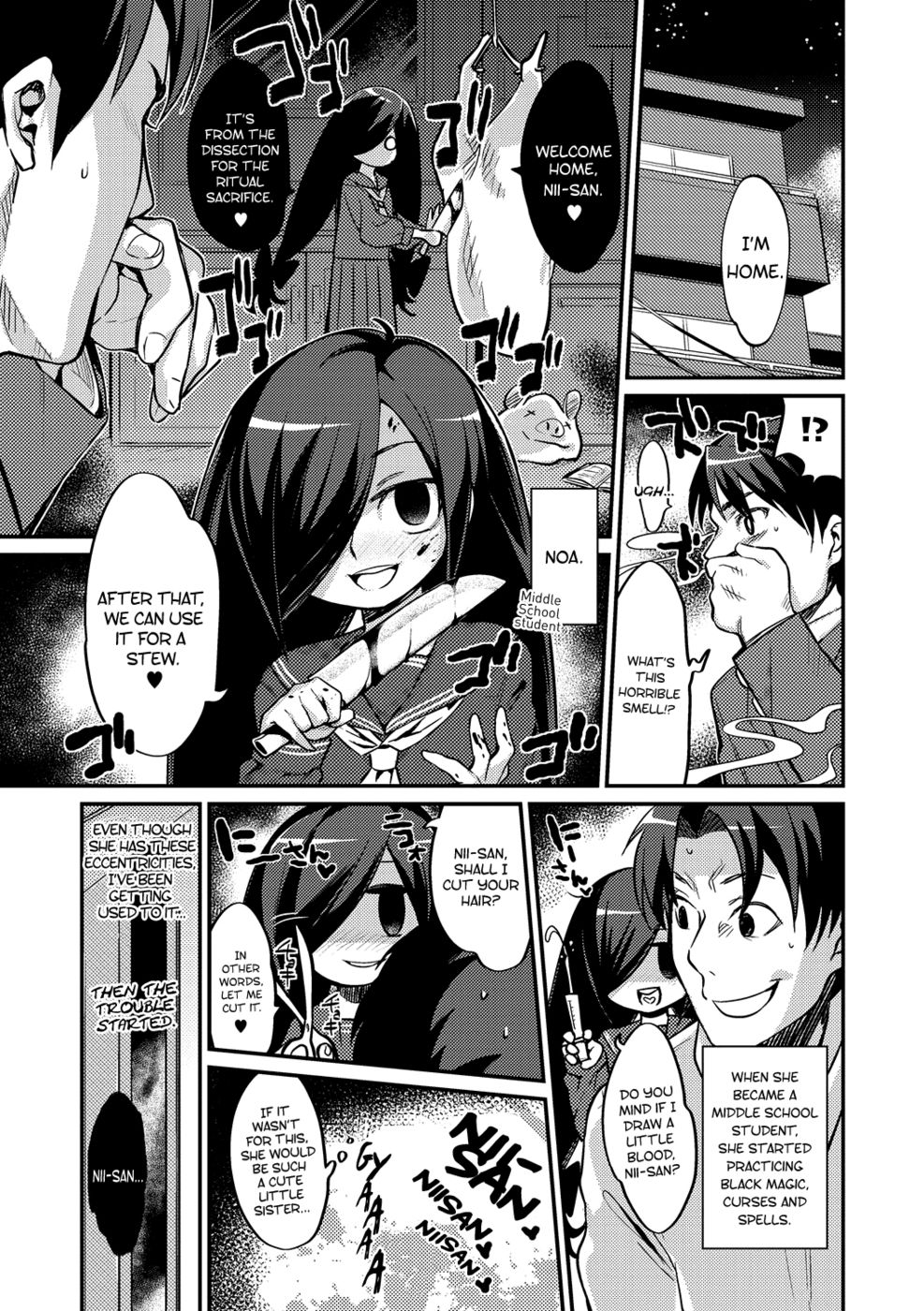 Hentai Manga Comic-My Little Sister and her First Black Magic Ritual-Read-1